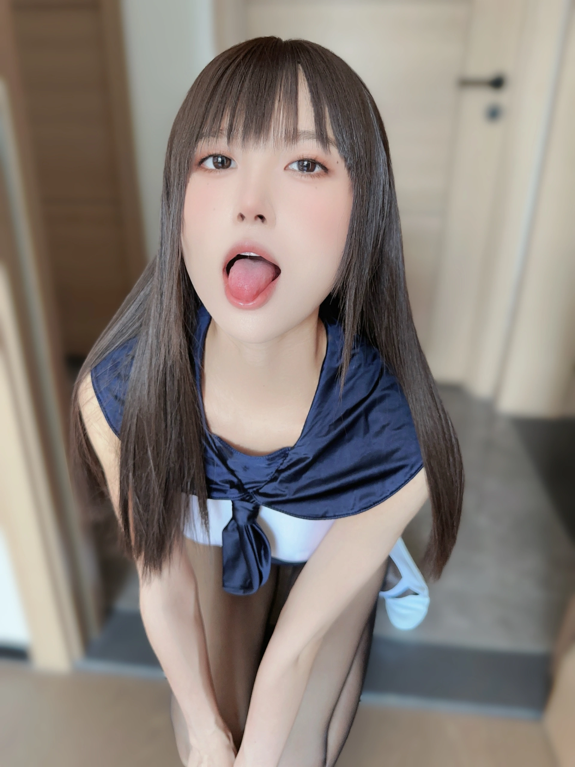 布丁大法 – NO.067 蓝色连体泳衣 1